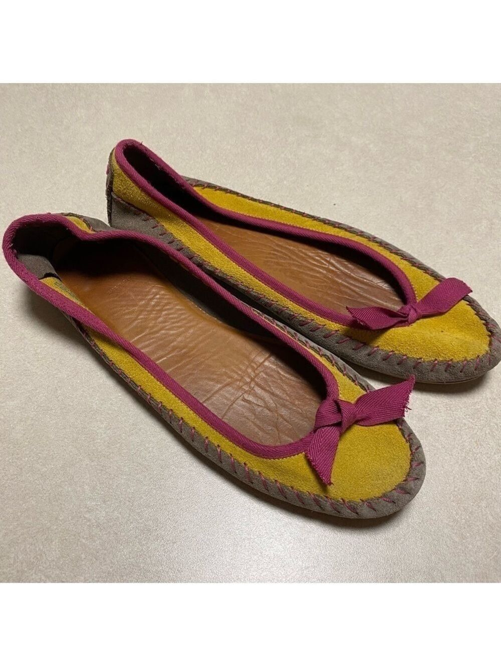 Jasper & Jeere Moccasin Suede Ballet Flats Size 40/ US 9